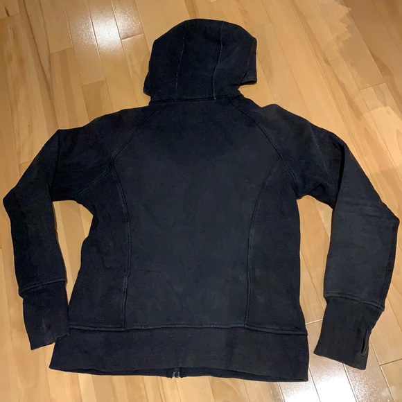 Lululemon Black Scuba Full Zip Hoodie - Size 12 - Picture 14 of 16